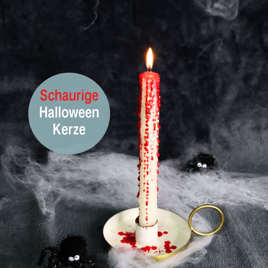 Gruselige Halloween Kerze