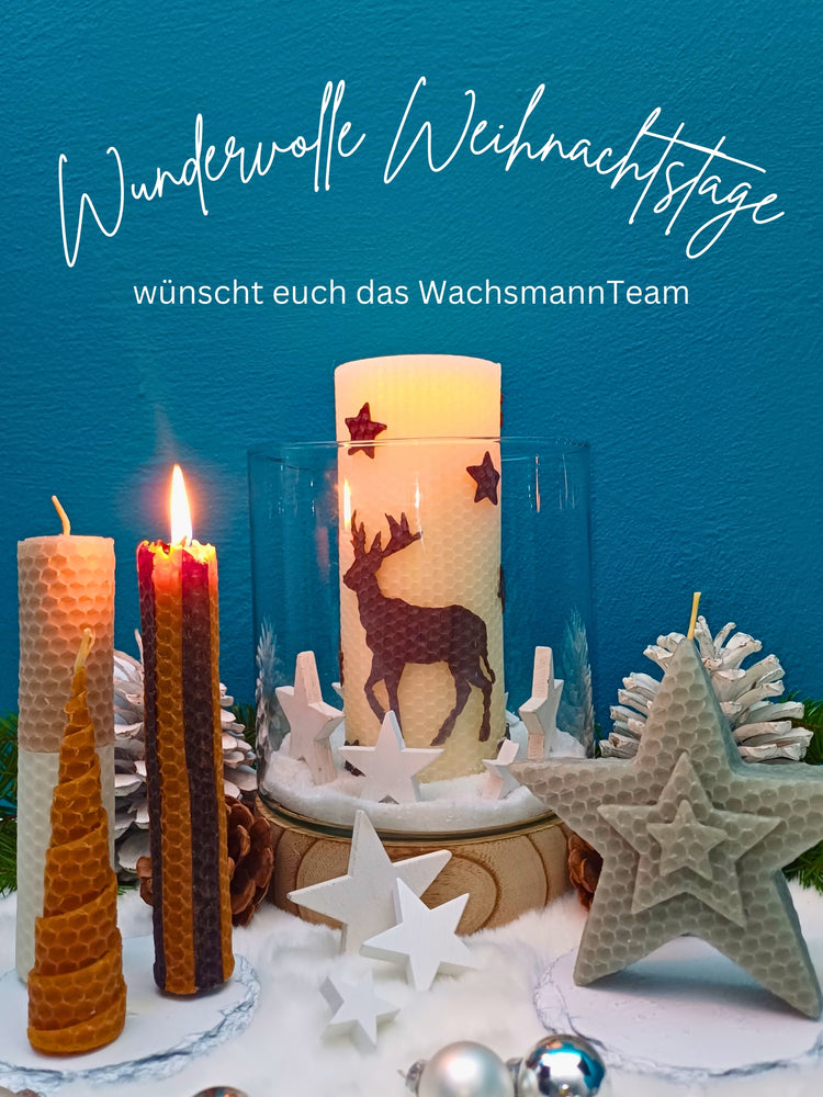 Wachsmann Bienenprodukte Fröhliche Weihnachten